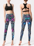 Printed High Waist Active Leggings - Odaingerous